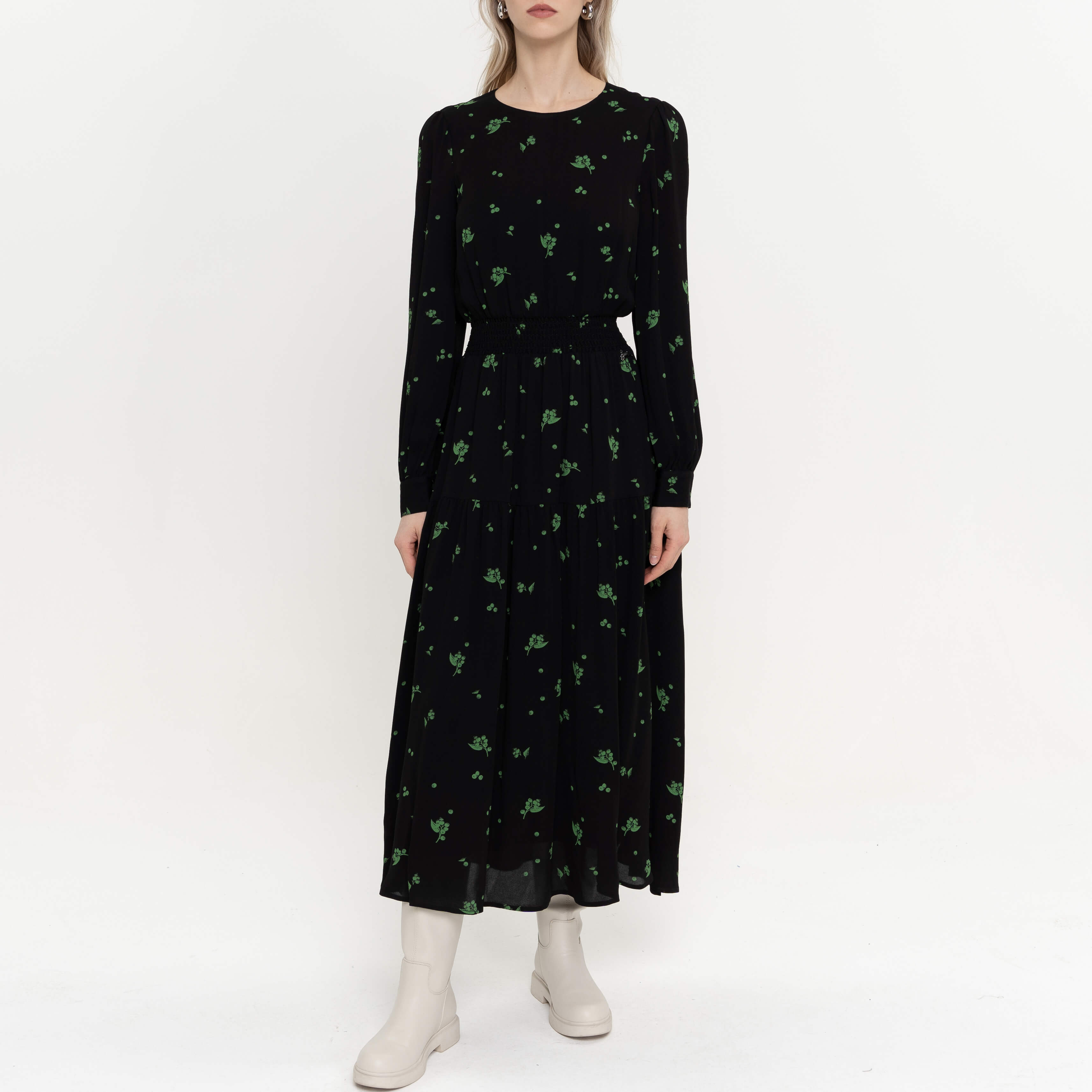 

Повседневные платья Akhmadullina Dreams, Чёрное платье с принтом Akhmadullina Dreams