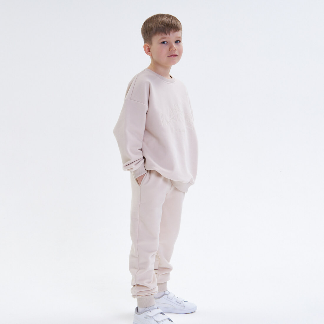 

Костюмы Latte kids wear, Бежевый костюм-двойка Latte kids wear