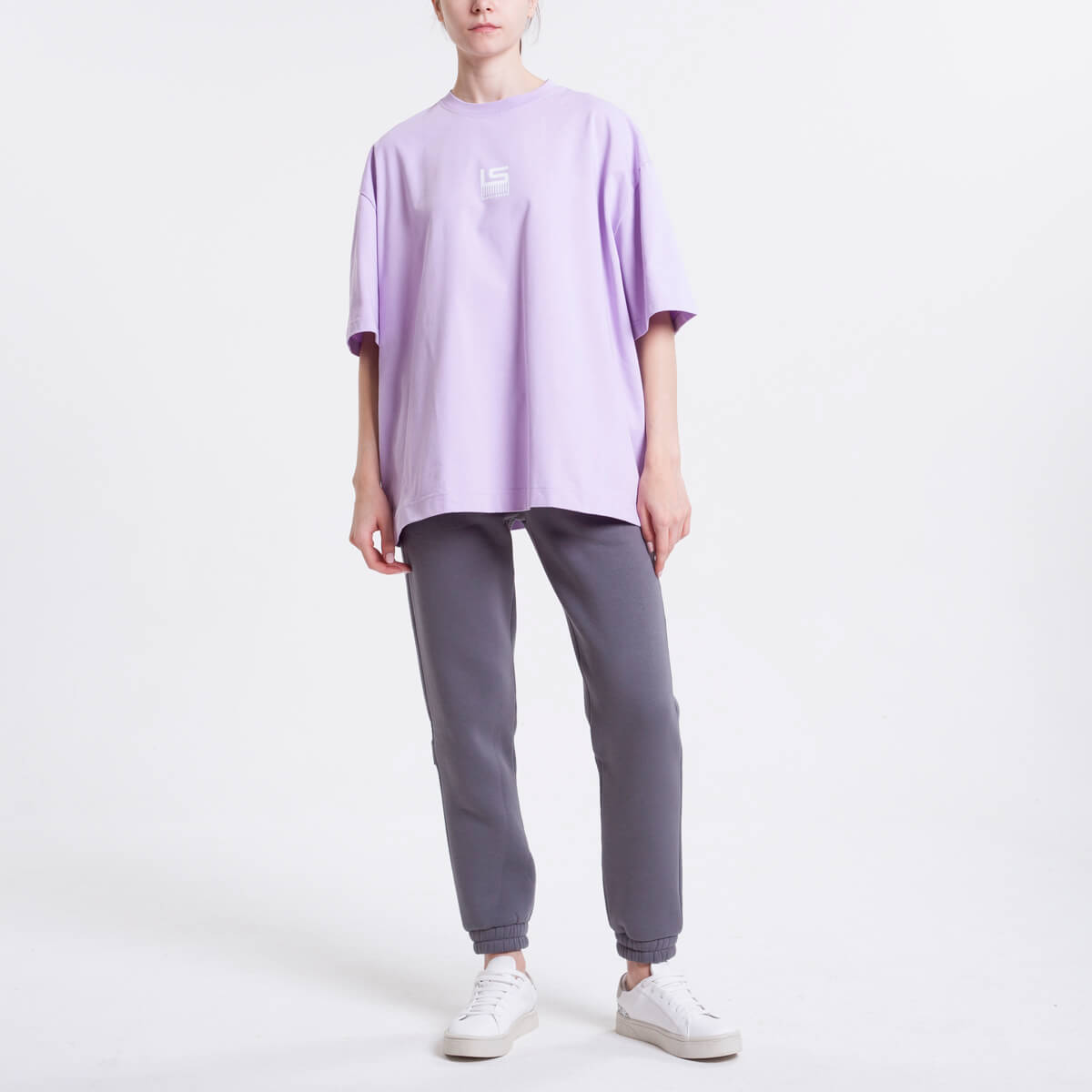 

Футболки LILIBU STORE, Лиловая свободная футболка LILIBU STORE
