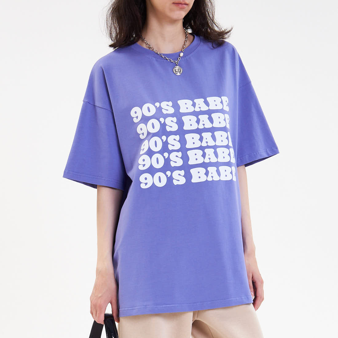 

Футболки MINIMO, Фиолетовая футболка <<90'S BABY>> MINIMO