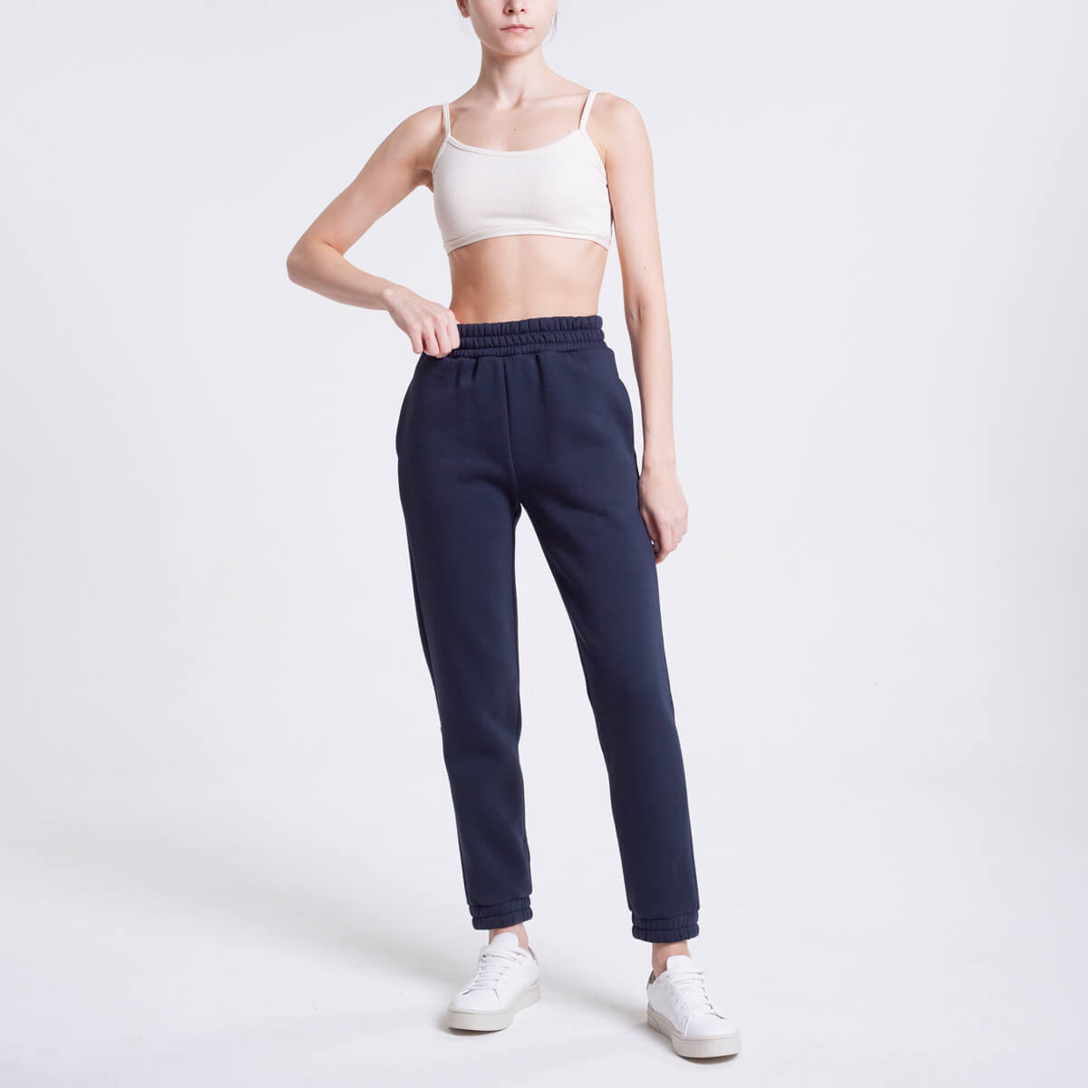 

Джоггеры LILIBU STORE, Синие джоггеры из хлопка LILIBU STORE