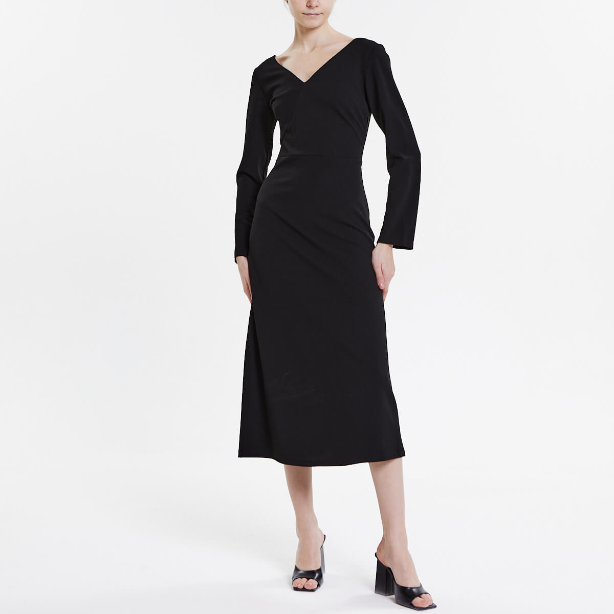 

Вечерние платья INACHE, Чёрное платье-миди INACHE