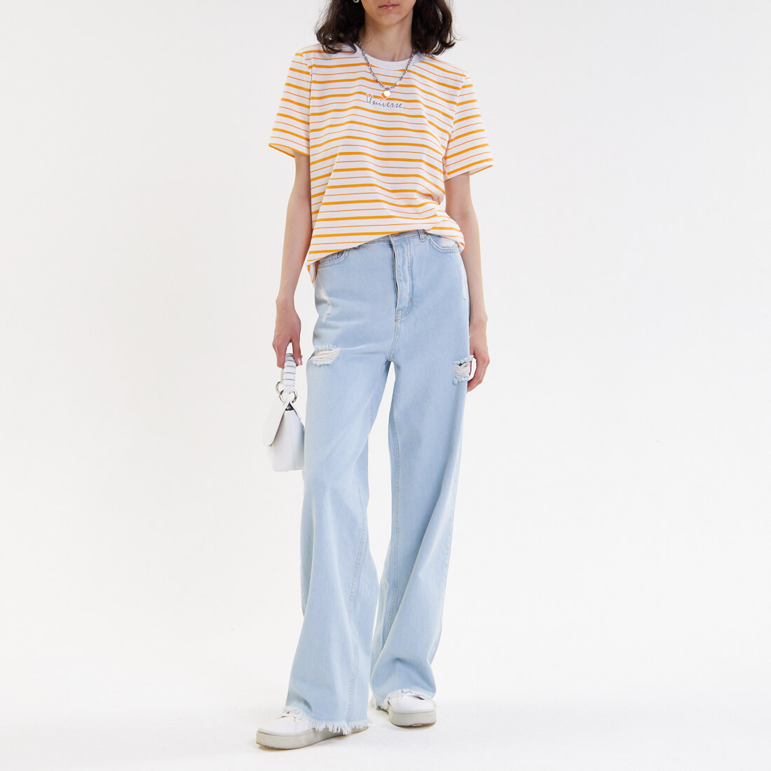 

Футболки Galla collection, Оранжевая футболка в полоску Galla collection