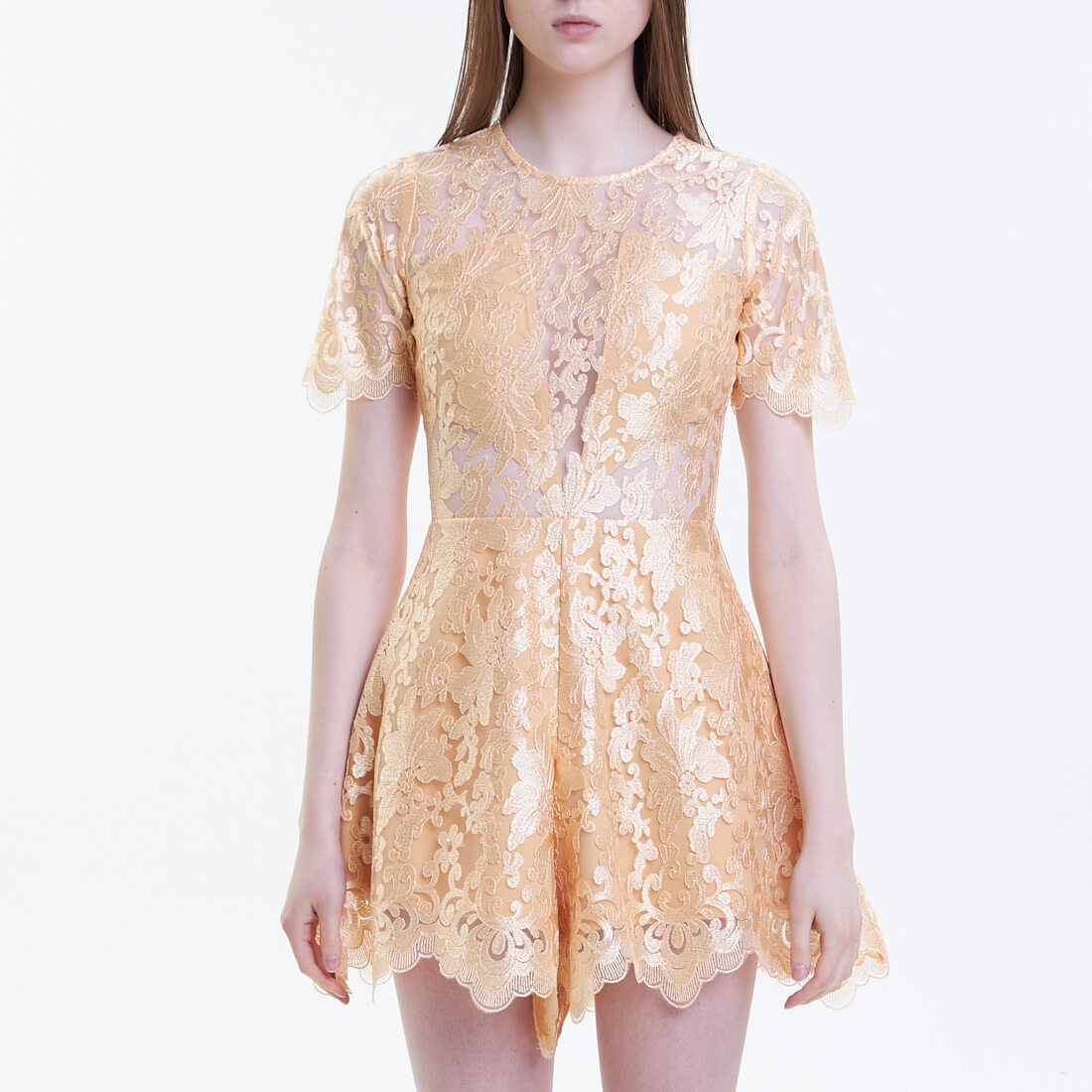 

Комбинезоны с шортами Two Young, Золотистый ажурный комбинезон Two Young