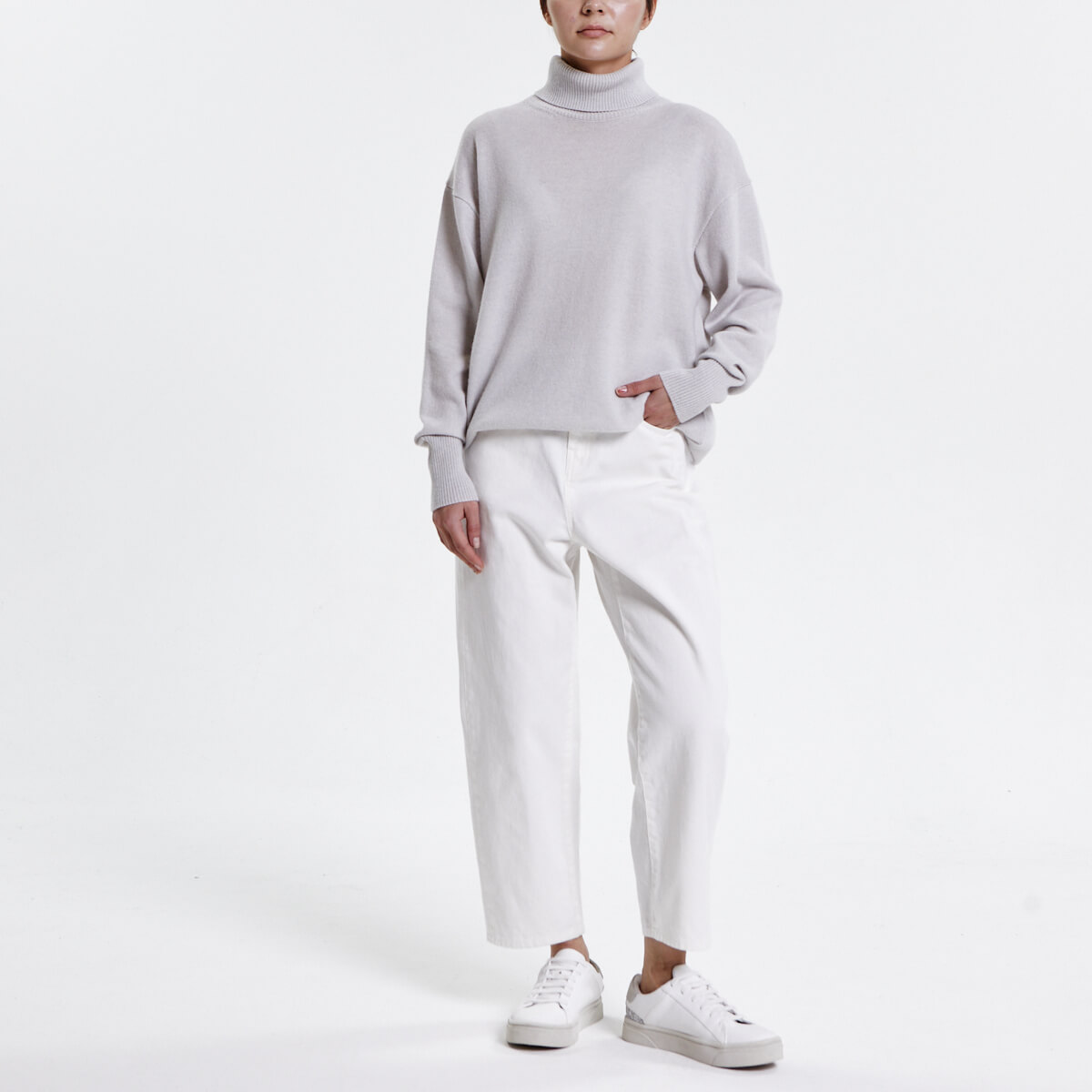 

Водолазки BonnyWool, Серая объёмная водолазка BonnyWool