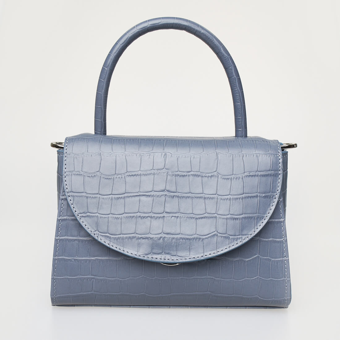 

Сумки с ручками Afina, Серая сумка из натуральной кожи Afina