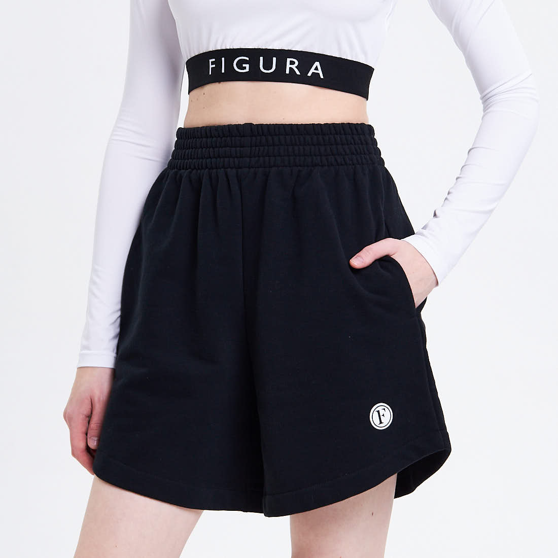 

Повседневные шорты FIGURA, Чёрные широкие шорты FIGURA