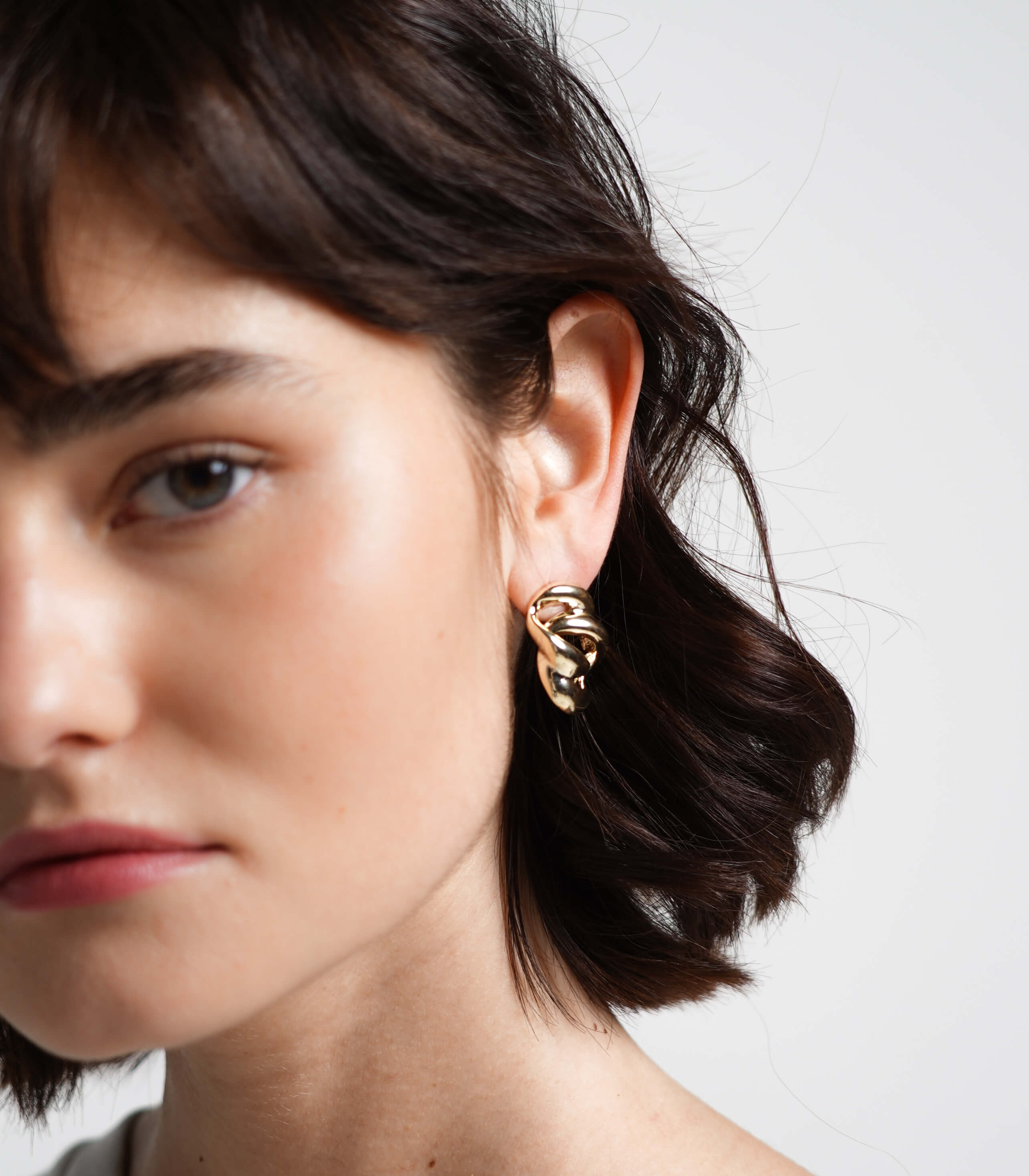 

Серьги Dashkova.Jewelry, Золотистые серьги <<Два звена>> Dashkova.Jewelry