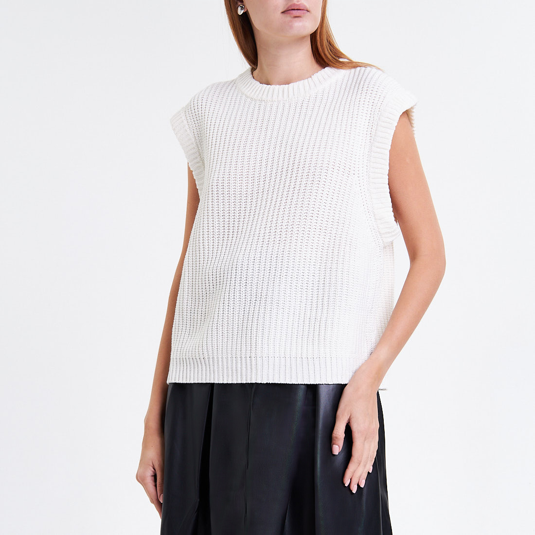 

Жилеты Galla collection, Белый вязаный жилет Galla collection