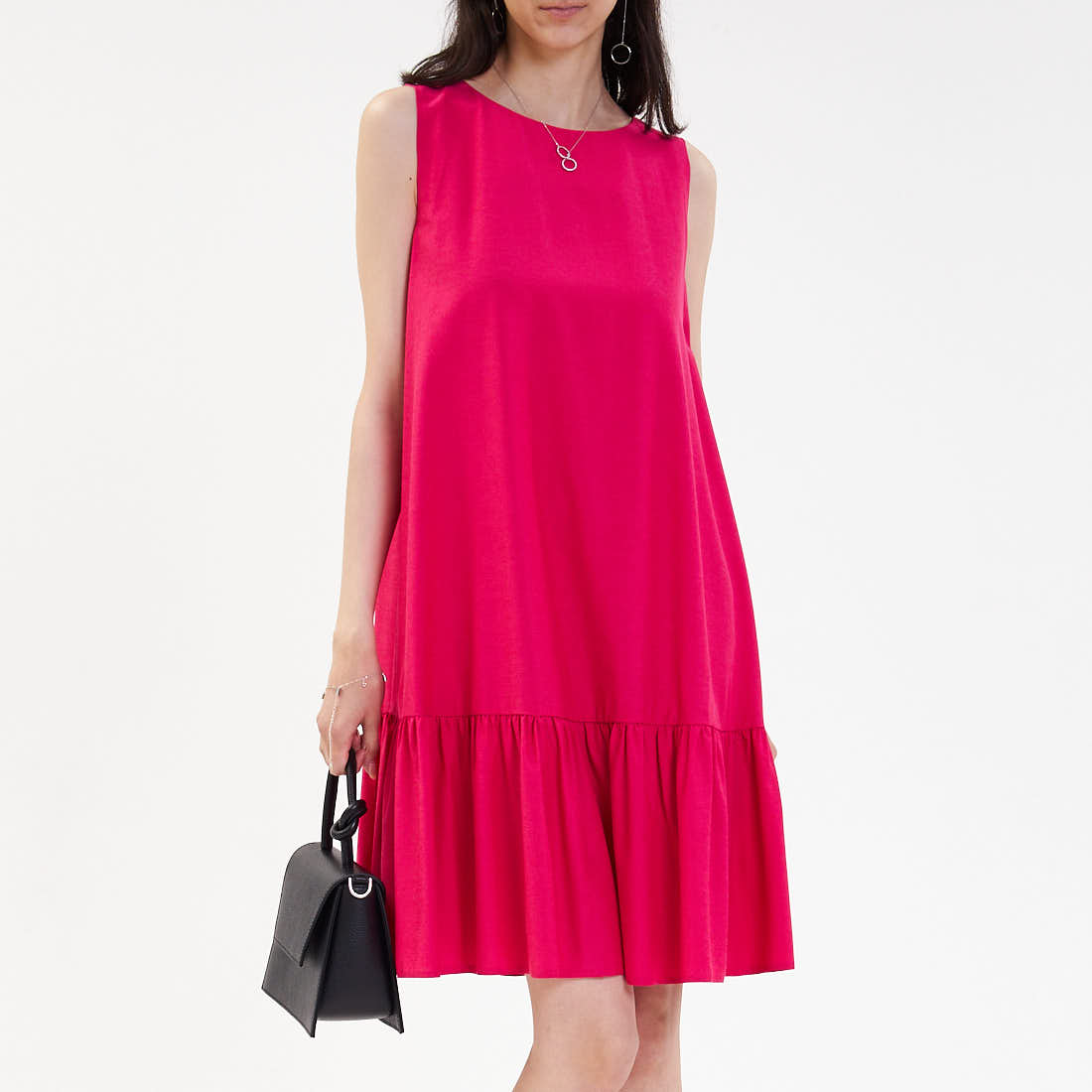

Сарафаны Galla collection, Розовое платье-сарафан с воланом Galla collection