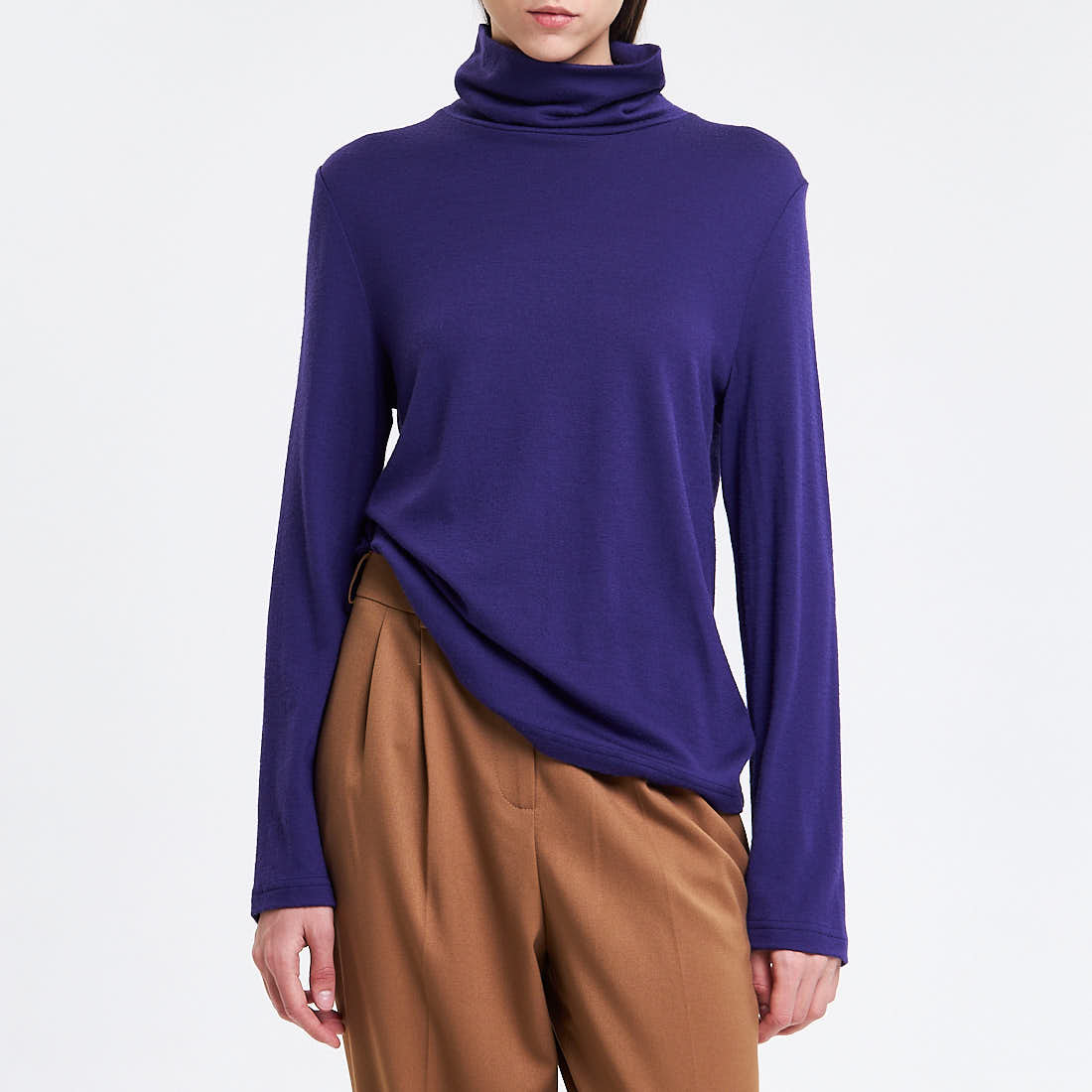 

Джемперы Galla collection, Фиолетовый шерстяной джемпер Galla collection