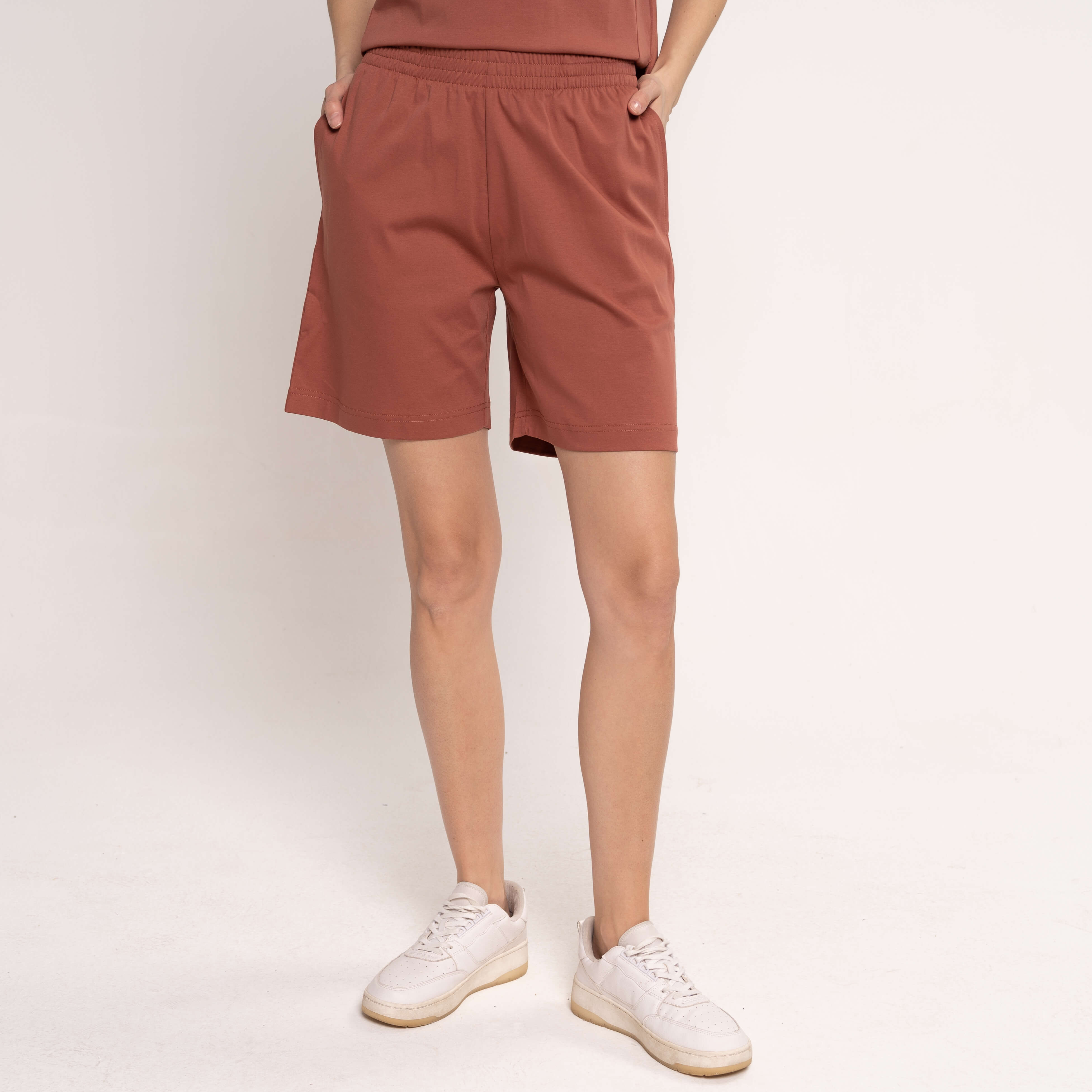 

Повседневные шорты URBANTIGER, Терракотовые свободные шорты URBANTIGER