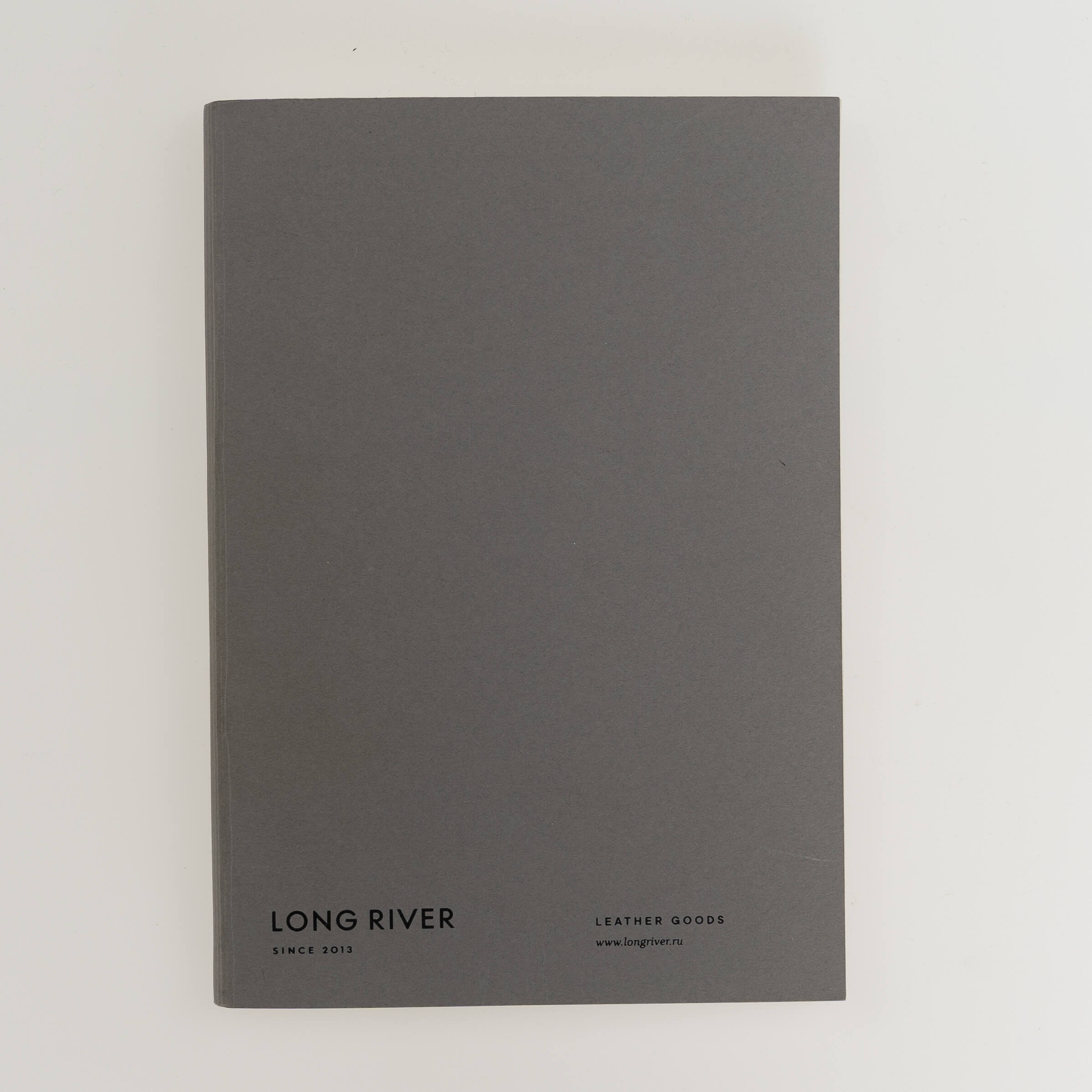 

Аксессуары Long River, Серый кожаный блокнот - Майн Long River