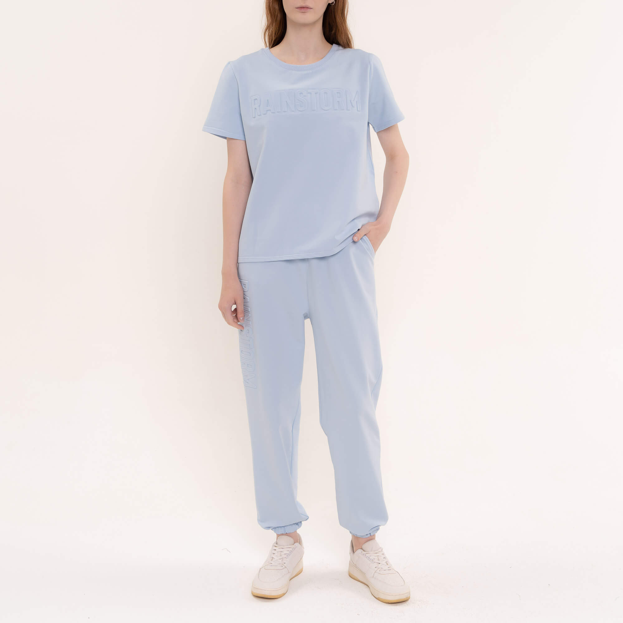 

Джоггеры One Week, Голубые костюмные джоггеры One Week