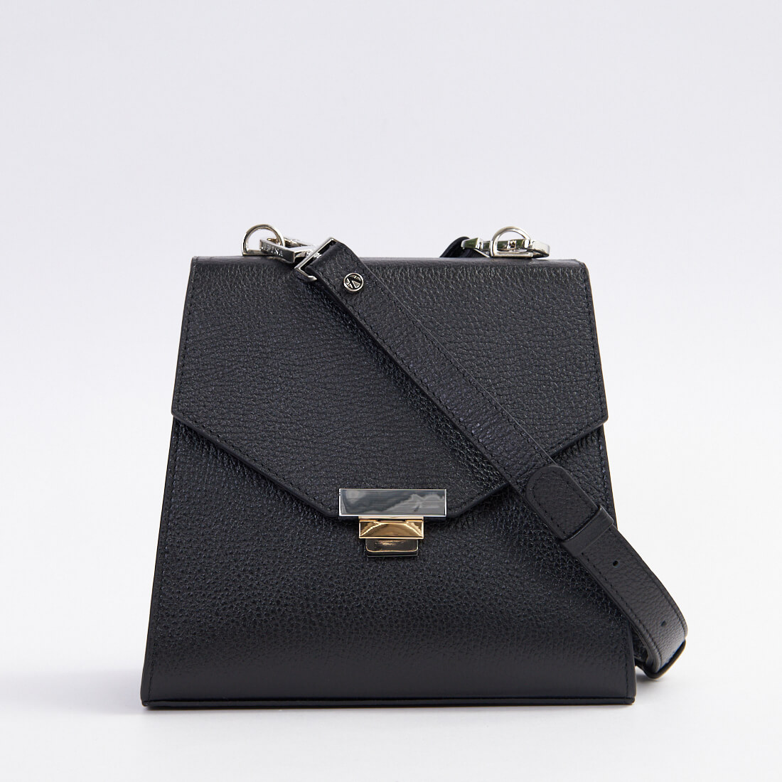 

Сумки с ручками Afina, Чёрная фигурная сумка Afina